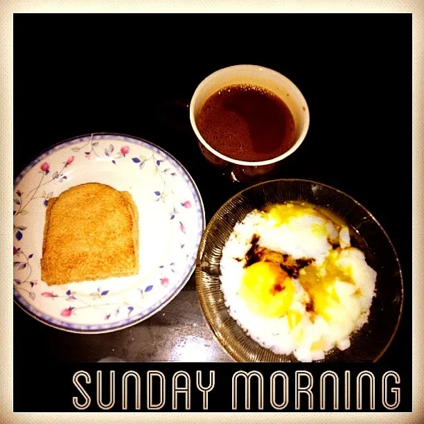 Traditional coffee,toast with kaya and butter,runny eggs|Mさん