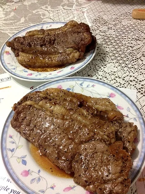 Beef steaks for dinner|prissyさん