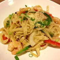 shrimp olio spaghetti ❤|Chu Yingさん