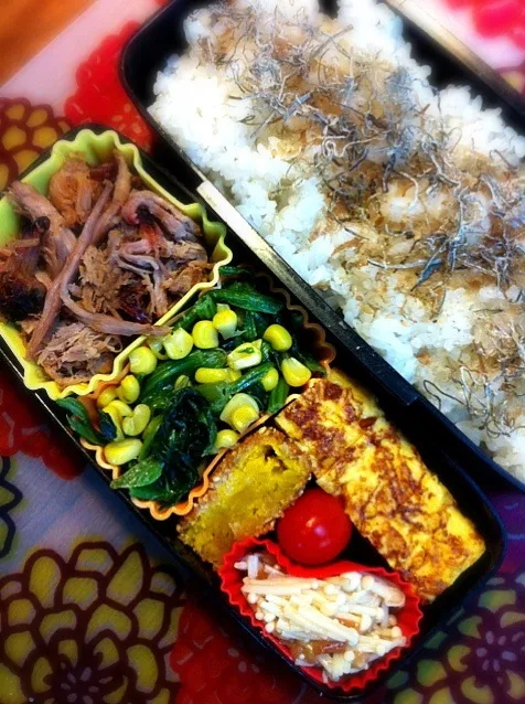 ほろほろポーク弁当♪|まりさん