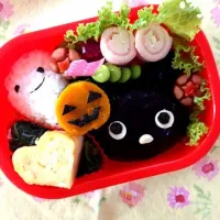 黒猫ハロウィン弁当☆