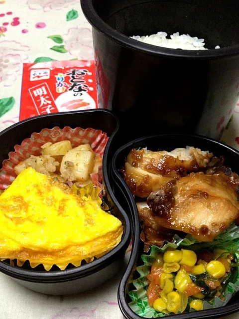 高３男子の本日のお弁当。私の担当は、鰆の醤油麹照り焼き。 #obentou   #obento   #bentou    #bento  #gohan|Takashi H.さん