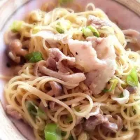 Snapdishの料理写真:ネギ塩麹パスタ|のしさん