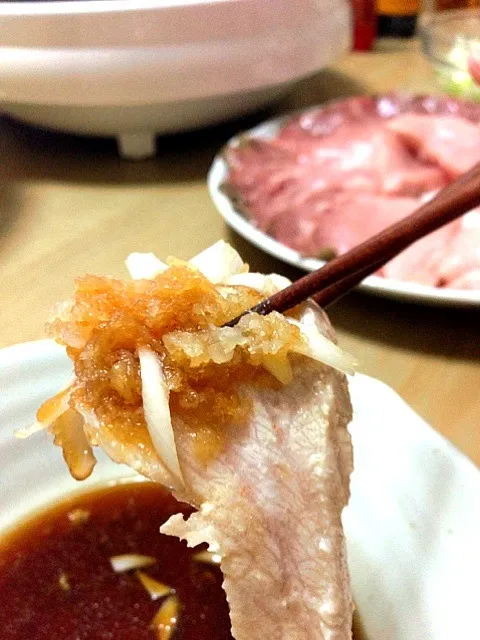 Snapdishの料理写真:Yellowtail Shabu-shabu ぶりしゃぶ|ショウコさん