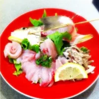 Snapdishの料理写真:白身魚の刺身|たかこさん