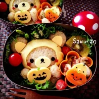 Snapdishの料理写真:カボチャのリラックマ♪ハロウィ～ン☆