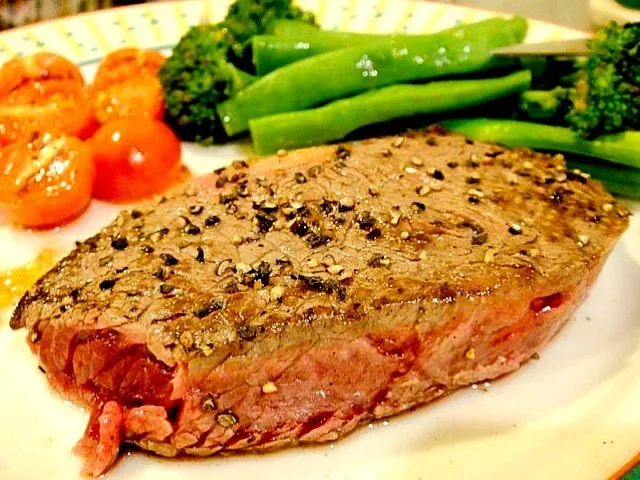 Sirloin steak & veges|Maylingさん