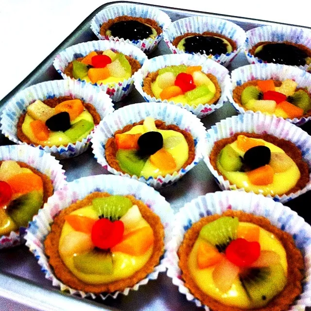 Colourful fruit tarts 😍😍|shirlynさん