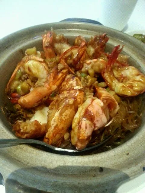 white pepper prawns in claypot|ferdangoさん