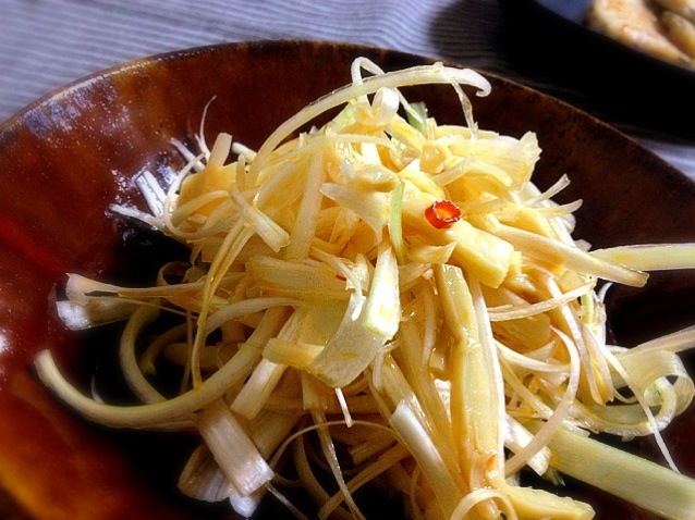 白髪葱の穂先メンマ和え まゆみ Snapdish スナップディッシュ Id 4jx8ja