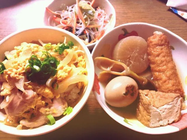 ふんわり親子丼&おでん|JELLYさん