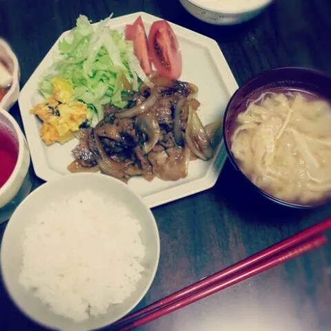 豚のしょうが焼き定食*|あささん