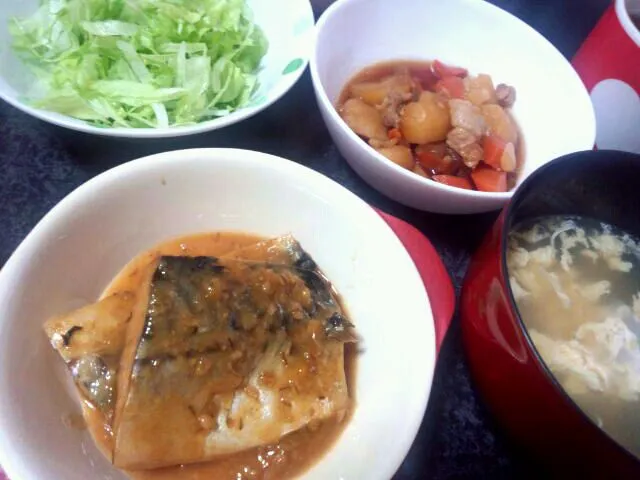 鯖の味噌煮、肉じゃが|けーこさん