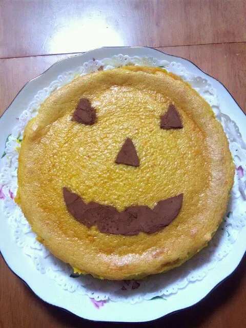 Snapdishの料理写真:かぼちゃのクリームチーズケーキ|JunNaoさん