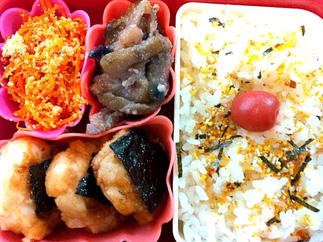 Snapdishの料理写真:里芋の磯辺餅弁当|もえさん