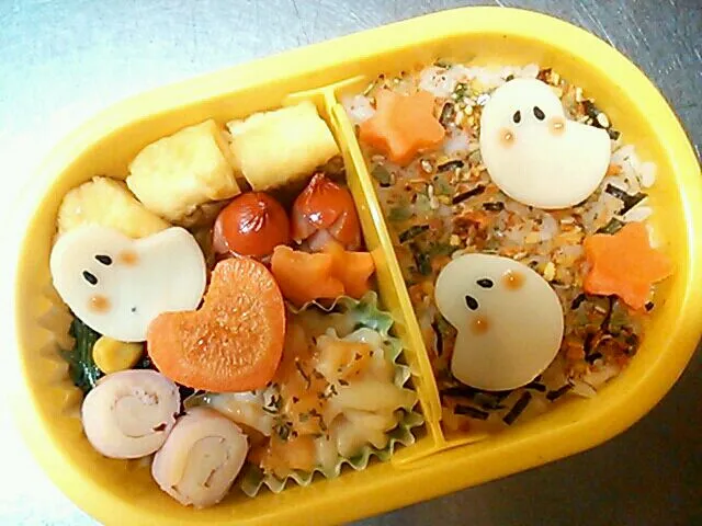 Snapdishの料理写真:ハロウィン☆おばけちゃん弁当|nanakoさん