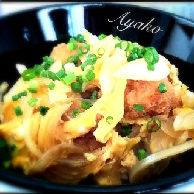 昨日の豚カツで、カツ丼٩(๑❛ᴗ❛๑)۶|亜矢子さん