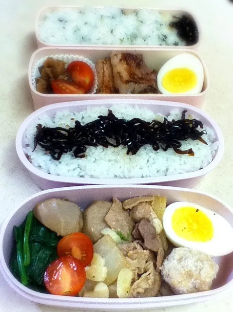 Snapdishの料理写真:今日のJK&OL弁当。|hoppycowさん