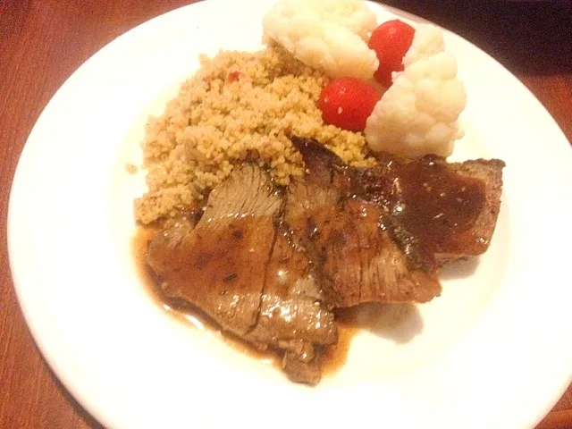 Roast lamb & Moroccan couscous|kazuko Tsujiさん