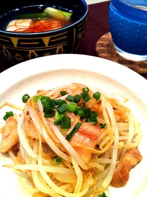 豚バラもやしのすき焼き風＆中華風湯豆腐|マイコさん