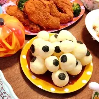 Snapdishの料理写真:ハローウィンメニュー（目玉盛り）|おはなさん