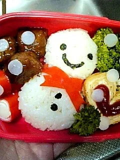 雪だるま弁当|もねひさん