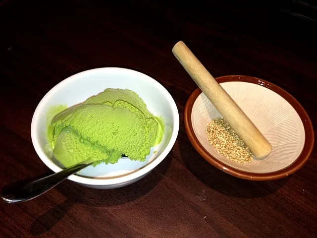 Green Tea ice-cream with seasame|Emil Wongさん