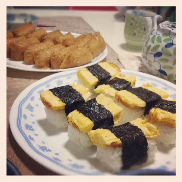 Sushi; inari and tamago|Sarah♡さん