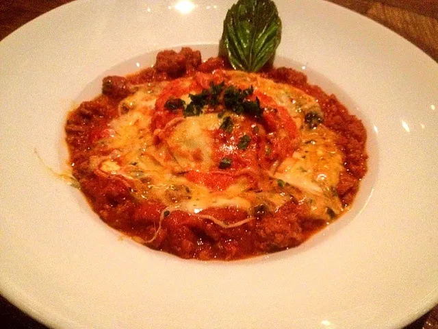 Thin Noodle Lasagna w/ Spicy Sausage and Marinara|chan mitsuさん