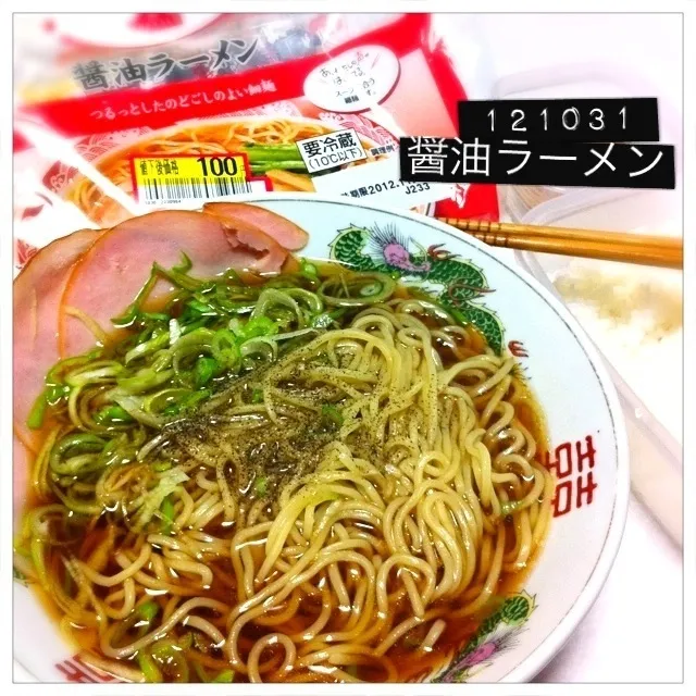 121031-醤油ラーメン 葱たっぷりで #夕食|dune725さん