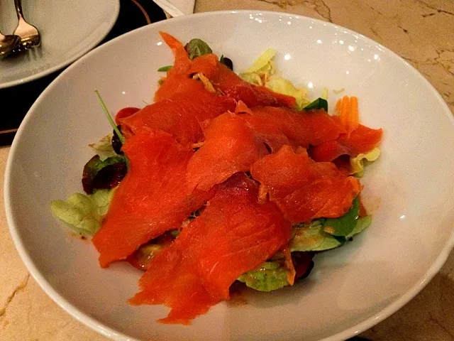 Smoked salmon spicy italian salad|Watashiさん