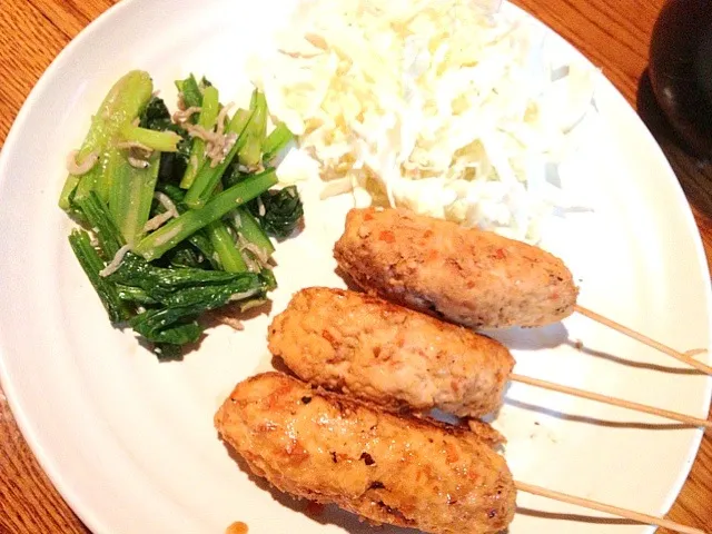 野菜と高野豆腐入り鳥つくね晩ご飯|kysbooさん