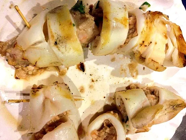 Snapdishの料理写真:BBQ stuffed squid that was an instant sell-out! :)|Elaine Gohさん