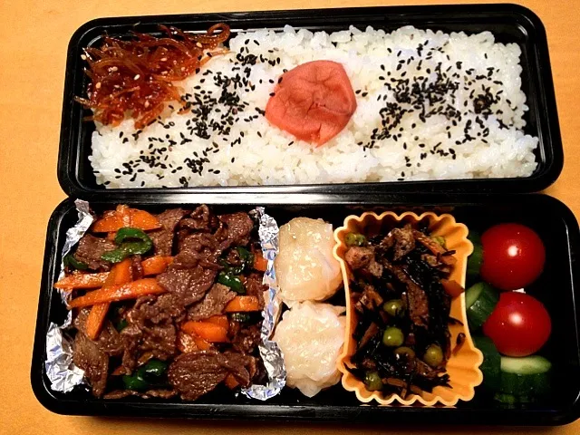 今日は恒例体育2時間dayなので、ニクニクしいお弁当☆|松浦有里さん