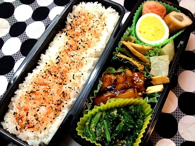 Snapdishの料理写真:旦那さん弁当☆|しょみおさん