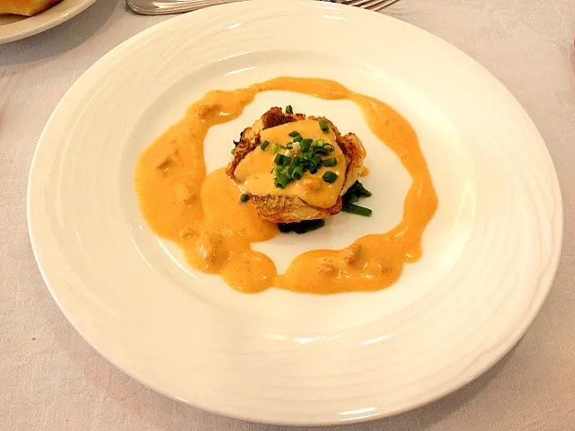 白身魚のグリル ウニのソース|奈々さん