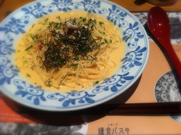 イカと明太クリームパスタ🍝|ゆみさん