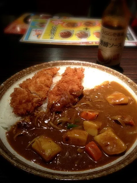 Snapdishの料理写真:手仕込みささみカツ+やさいカレー@COCO壱番屋|kadomotoさん