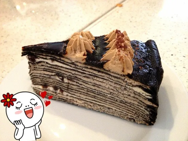 Snapdishの料理写真:Mocha Mille Crepe|Yvonne C.さん