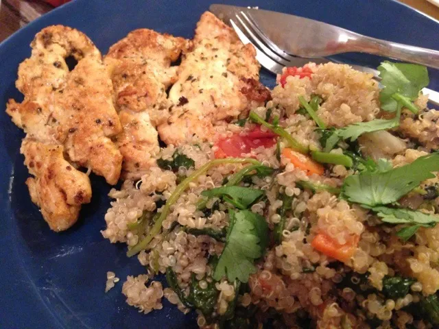 Quinoa pilaf and grilled chicken|Zac Amirさん