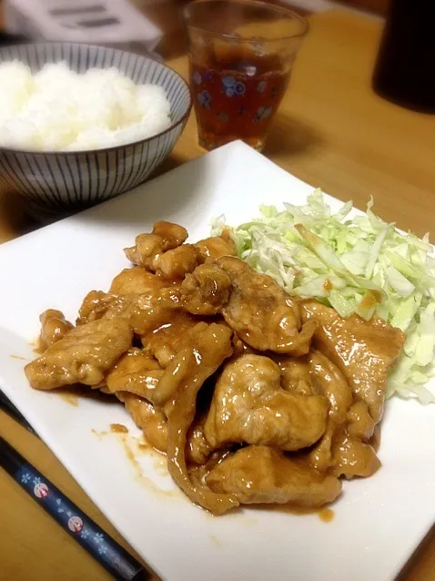 鶏胸肉のニンニク味噌だれ炒め|ナカジマさん