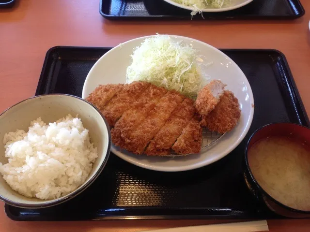 Snapdishの料理写真:ヒレカツ、ロースカツ定食|ぶーちゃんさん