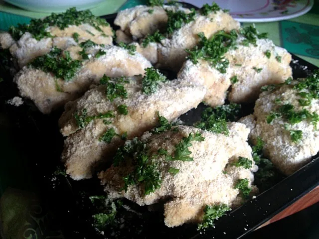 Snapdishの料理写真:Garlic parmesan chicken|cher manejaさん