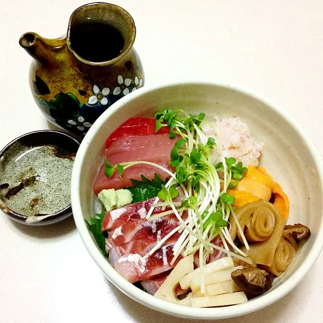 贅沢海鮮丼＋酔鯨|みっちぃさん