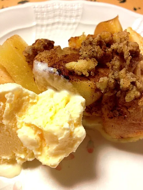 Apple crumble pie a la mode|chitopilitaさん