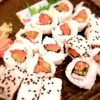 Smoked & spicy salmon sushi☆スモークサーモン&スパイシー寿司|Poccoさん