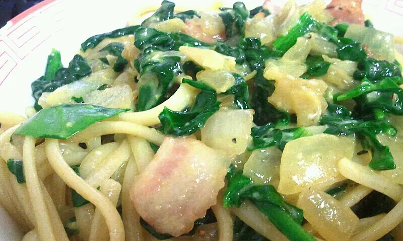 Fettucini Carbonara with Spinach|Paul McMahonさん