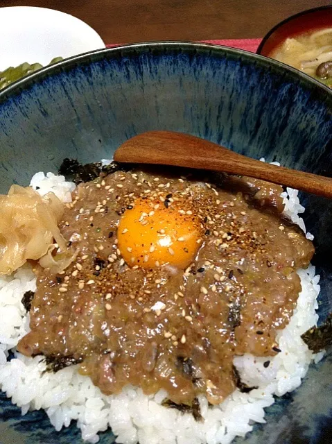 アジのなめろう丼|さかもとさん