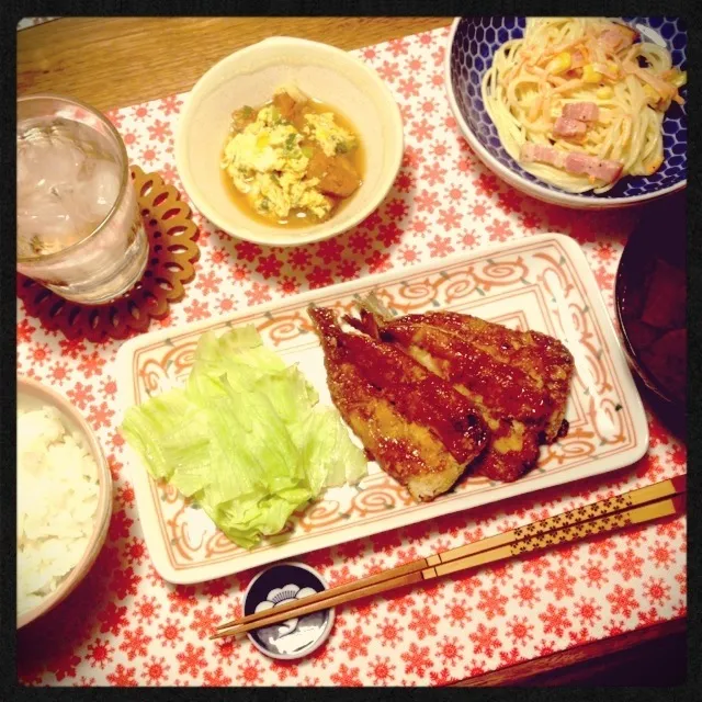 Snapdishの料理写真:晩ご飯 2012.11.4|♡Ayumi♡さん