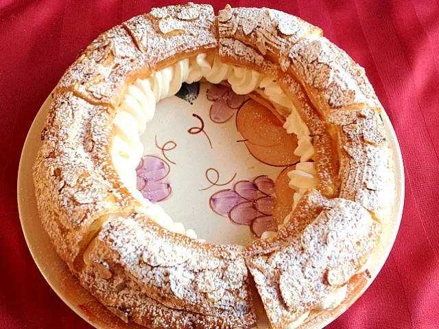 Paris-Brest with almond praline cream and Chantilly cream|Bridgetさん